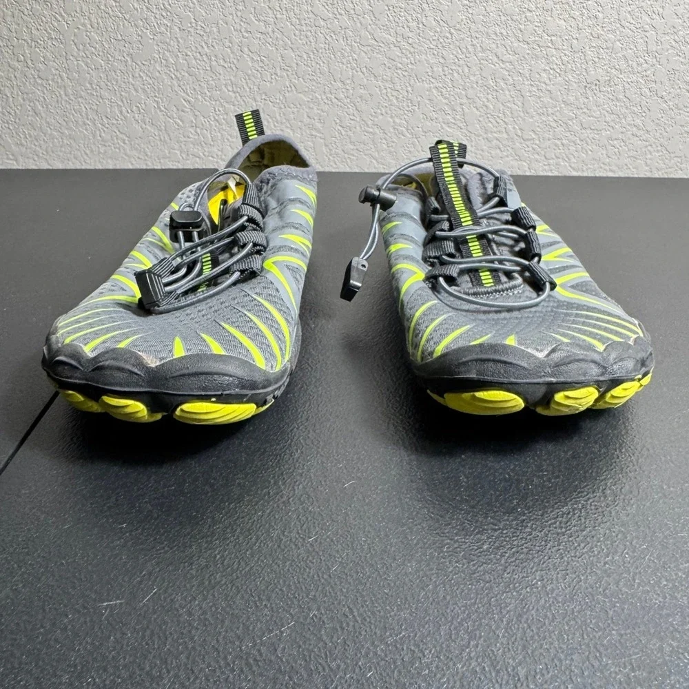 Hike Footwear Panthera Barefoot Shoes Grey Lime Green Minimalist Wide Toe Box 39